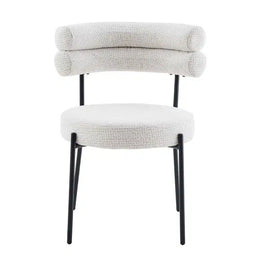 Axel Dining Chair Ivory Fleck
