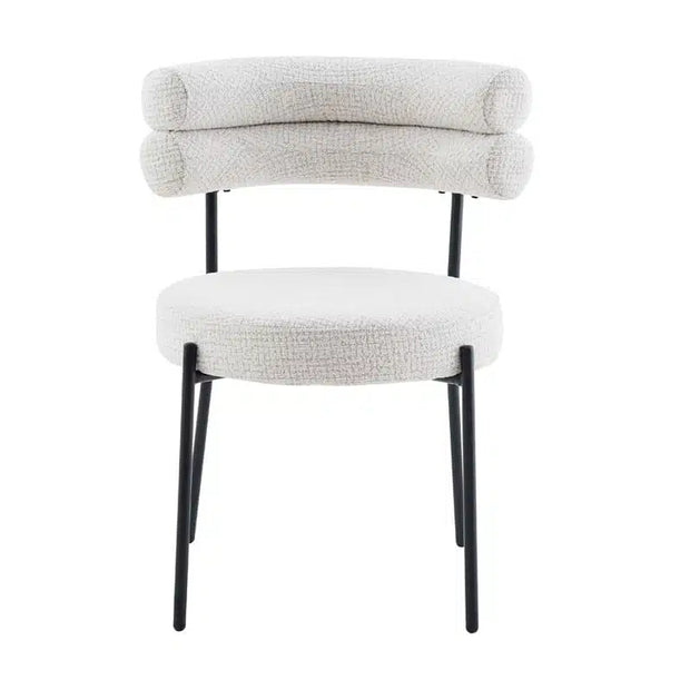 Axel Dining Chair Ivory Fleck