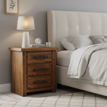 Oakwood 3 Drw Bedside