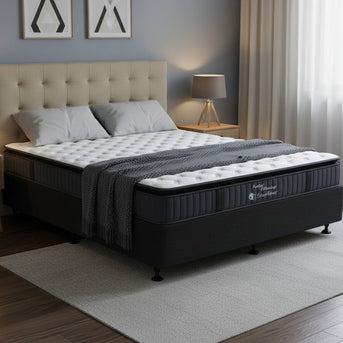 SleepTime Pocket Pillowtop Mattress + NZ Made Snooz Bed Base