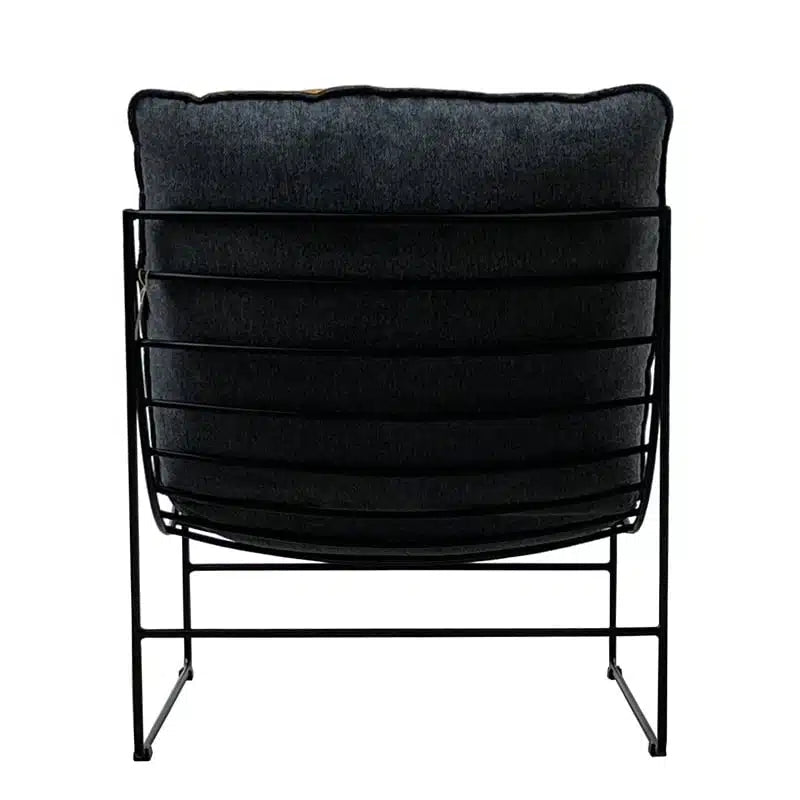 Leonardo Leather Lounge Chair- - Cognac Vintage Leather + Twilight Back