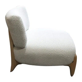 Bella Lounge Chair - Natural + Ecru Fabric