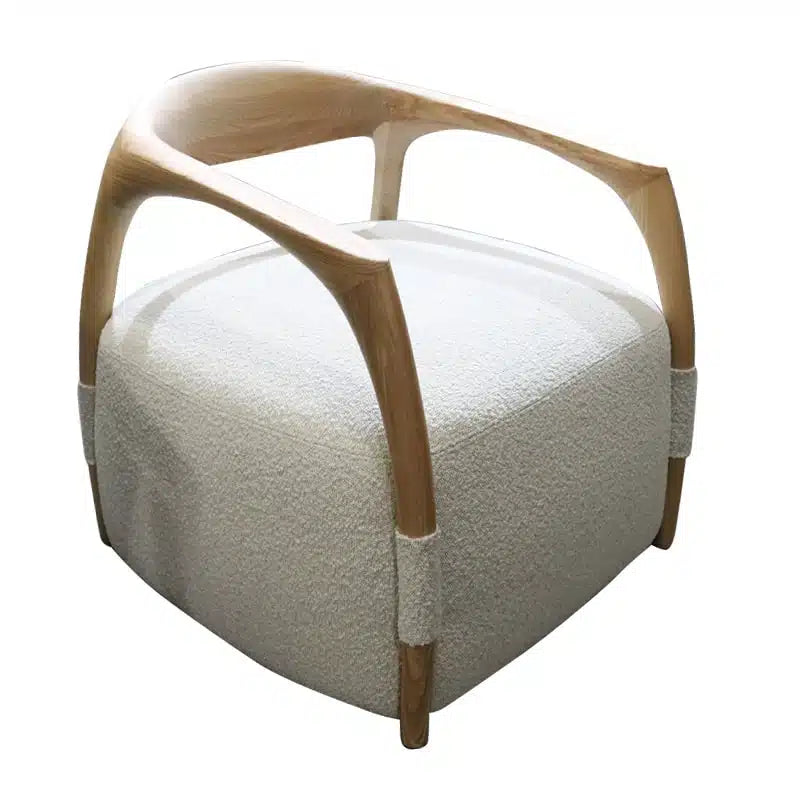 Perfetto Occasional - Chair Natural + Ecru Fabric