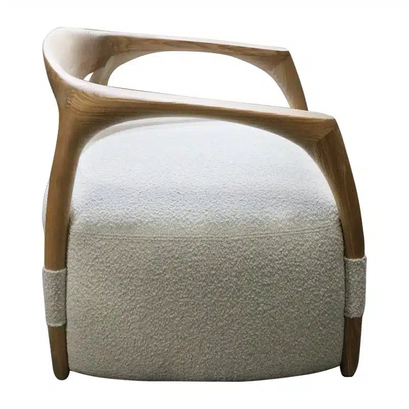 Perfetto Occasional - Chair Natural + Ecru Fabric