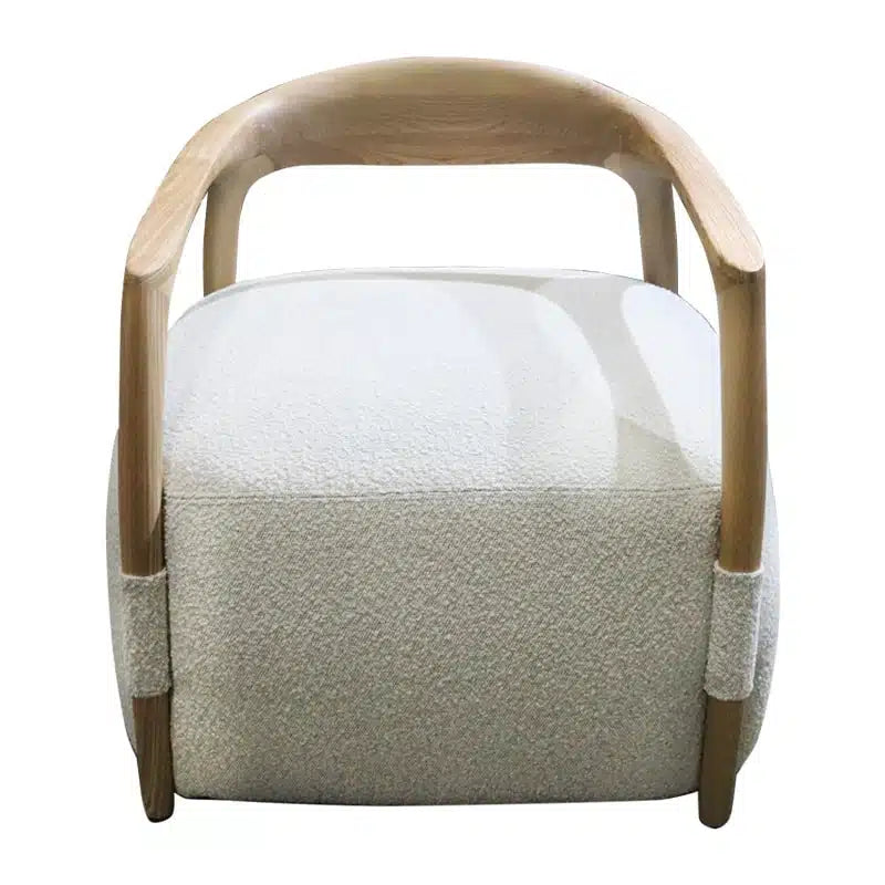Perfetto Occasional - Chair Natural + Ecru Fabric