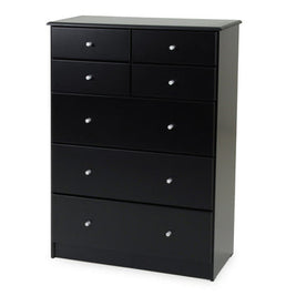 Kingston 7 Drawer Black Tallboy