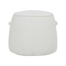 Capri Pouf / Stool - Ivory.