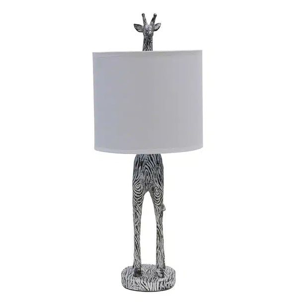 Giraffe Table Lamp Natural White