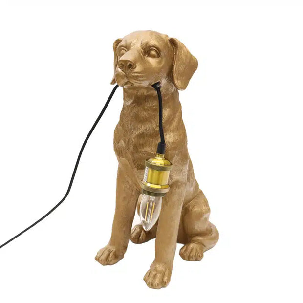 Labrador Table Lamp - Golden