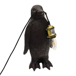 Penguin Table Lamp 58cm Black