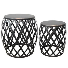 Lamai Set of 2 Tables – Burnt Gold