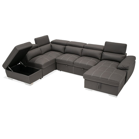 Luminor Corner Couch with Sofa Bed and Storage