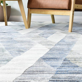 Geometric Design Argentum Rug Size: 240 x 330cm