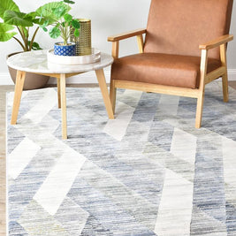 Geometric Design Argentum Rug Size: 240 x 330cm