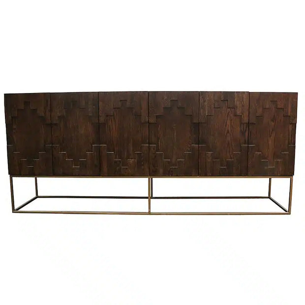 Brooklyn Sideboard Natural & Brass