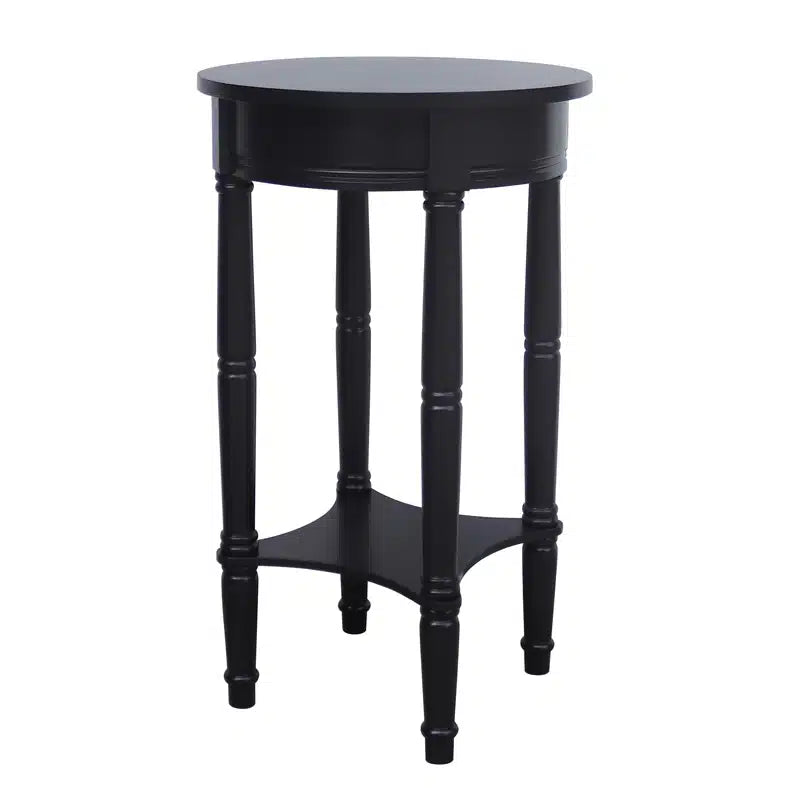 Cyrus Side Table Round - Black