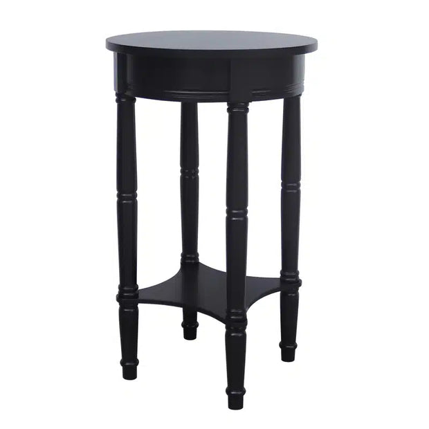 Cyrus Side Table Round - Black