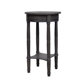 Cyrus Side Table Round- Charcoal