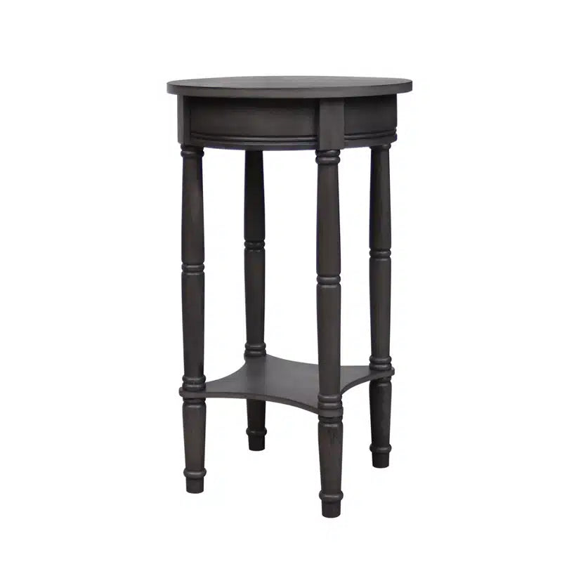 Cyrus Side Table Round- Charcoal