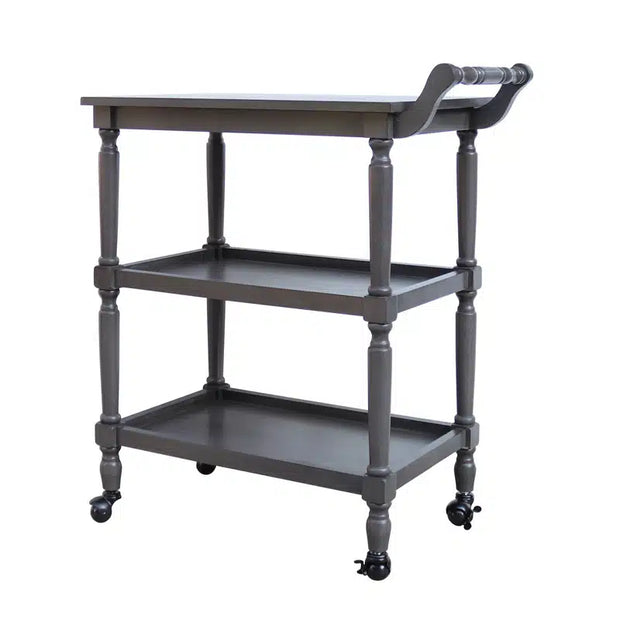 Cyrus Bar Cart-Charcoal
