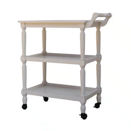 Cyrus Bar Cart- Pearl White