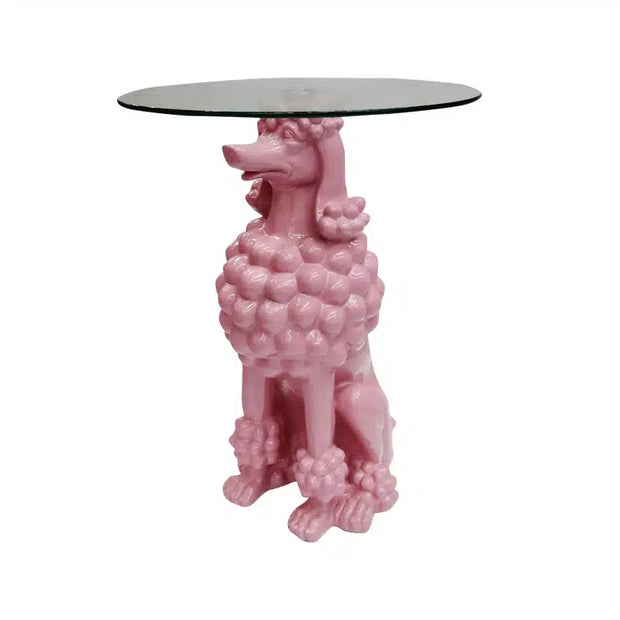 Poodle Table Pink