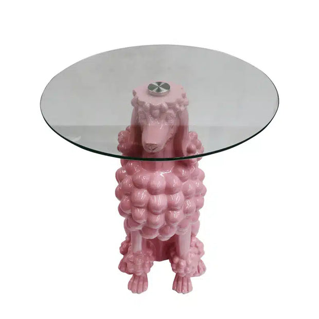 Poodle Table Pink