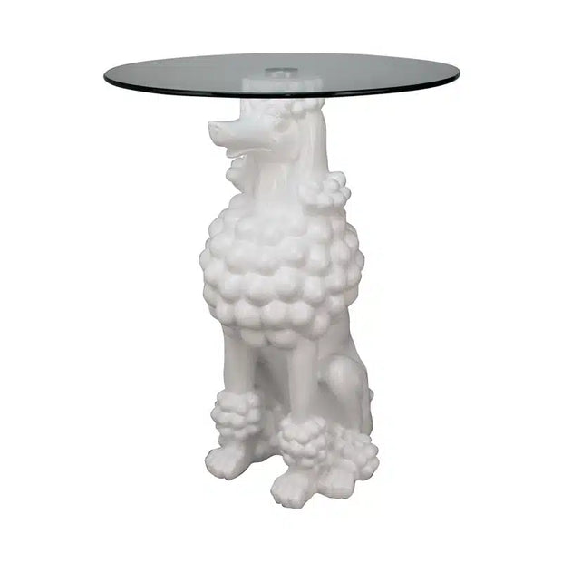 Poodle Table -Gloss White