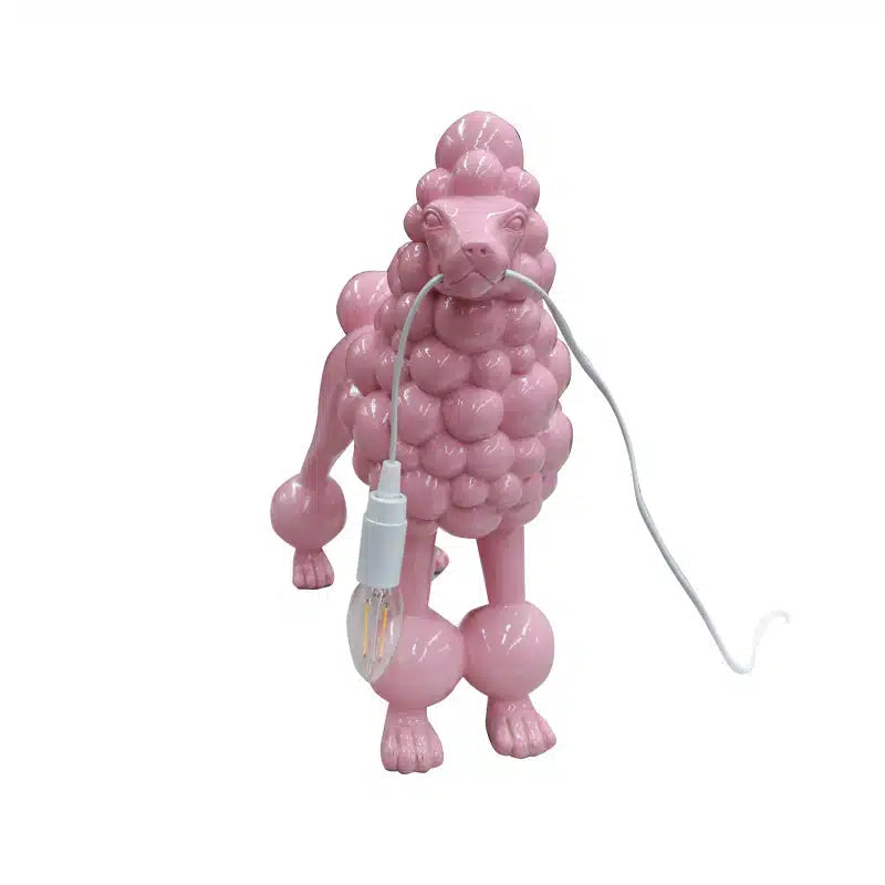 Poodle Lamp Pink