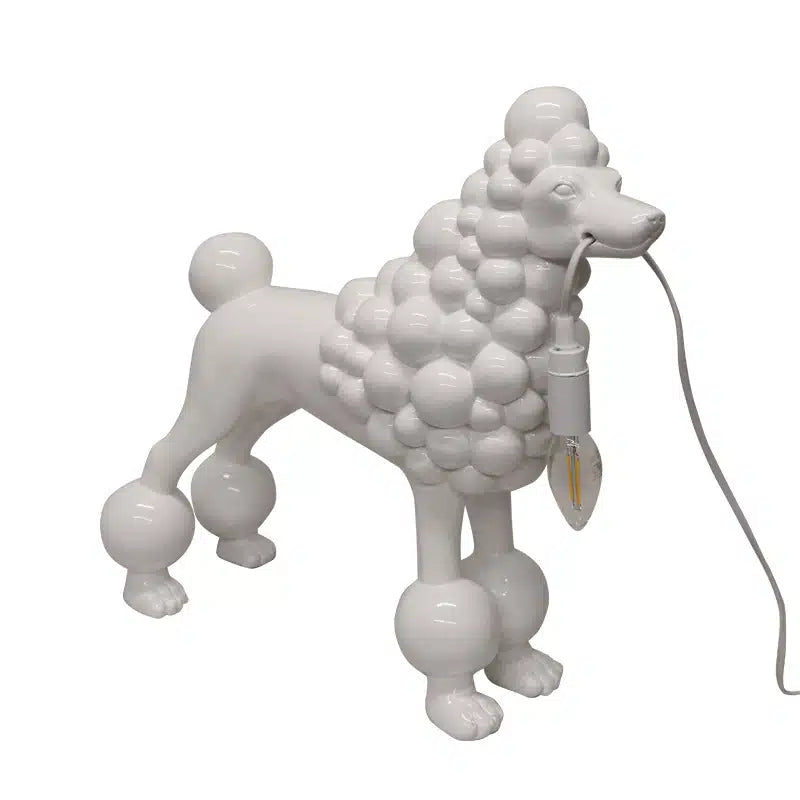 Poodle Lamp Gloss White
