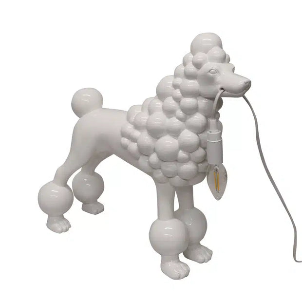 Poodle Lamp Gloss White