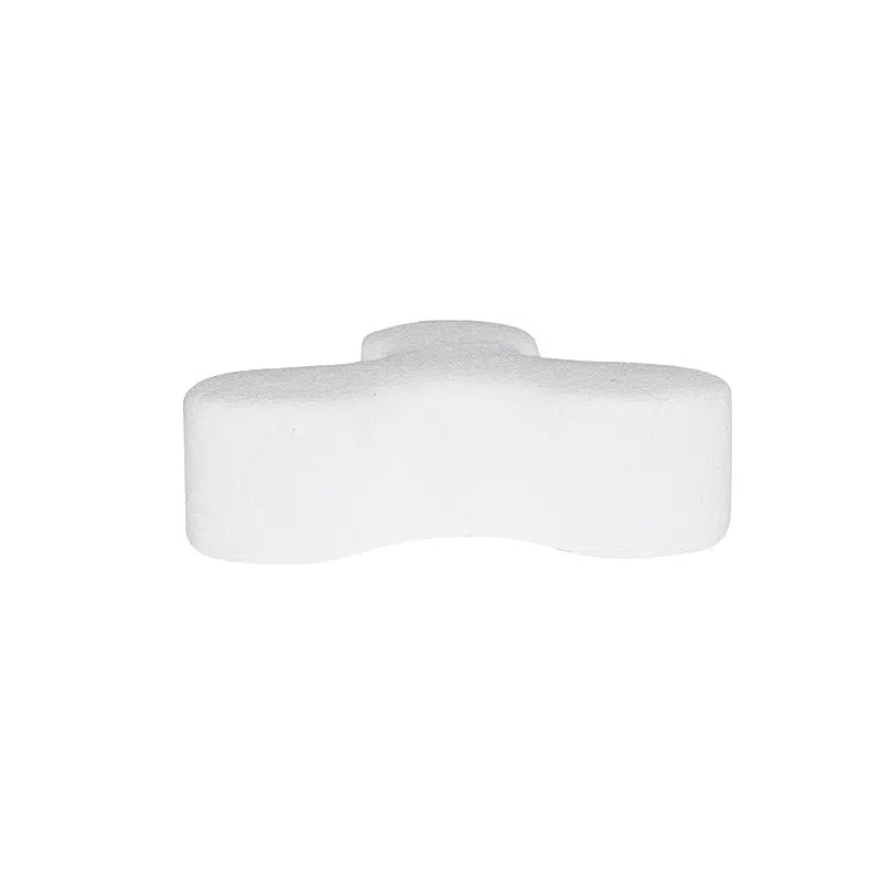 Georgia Ottoman - White Boucle