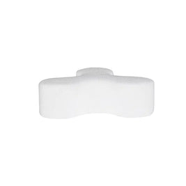 Georgia Ottoman - White Boucle