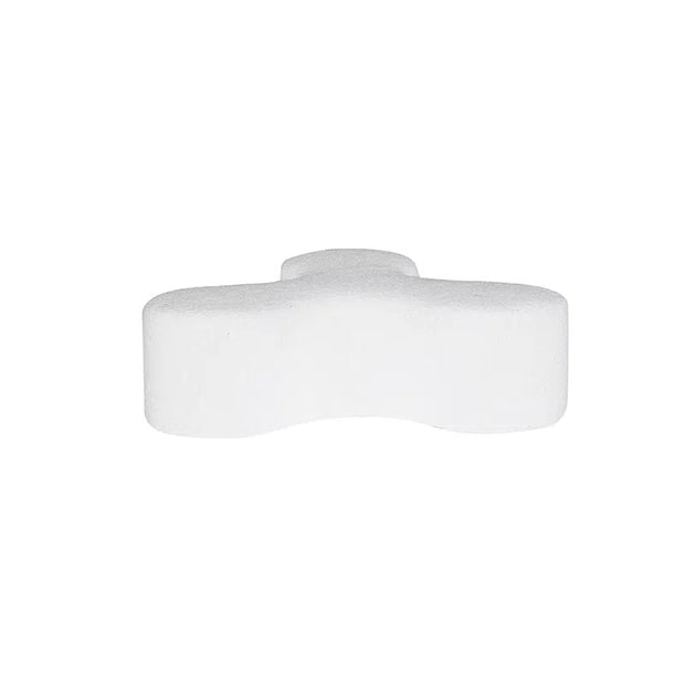 Georgia Ottoman - White Boucle