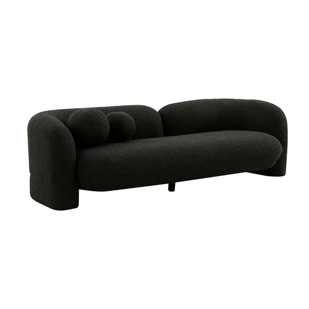 Seattle 3 Seat Sofa - Dark Boucle