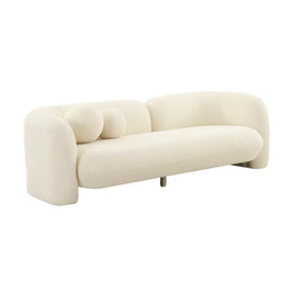 Seattle 3 Seat Sofa - White Boucle