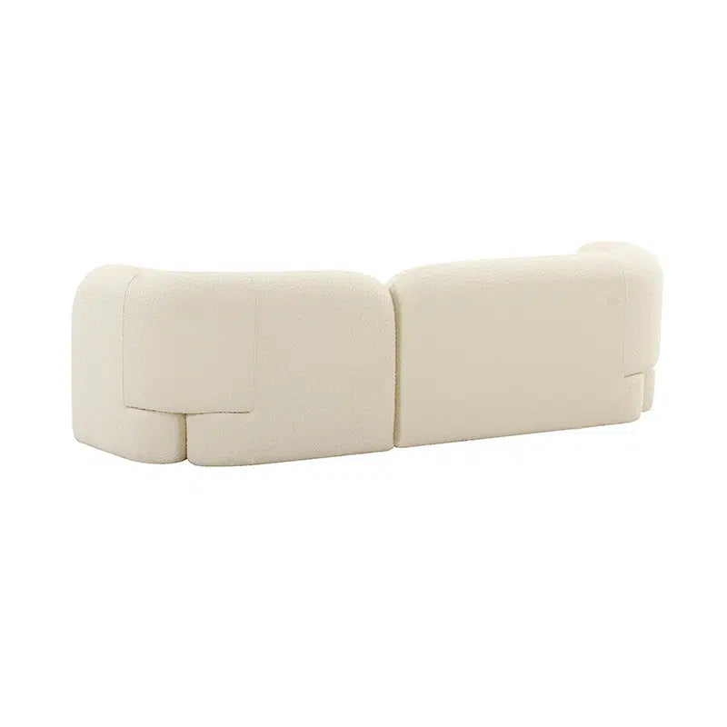 Seattle 3 Seat Sofa - White Boucle