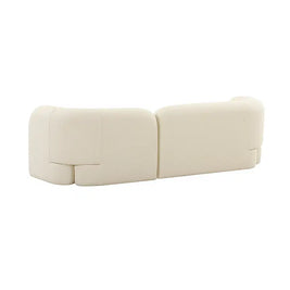 Seattle 3 Seat Sofa - White Boucle