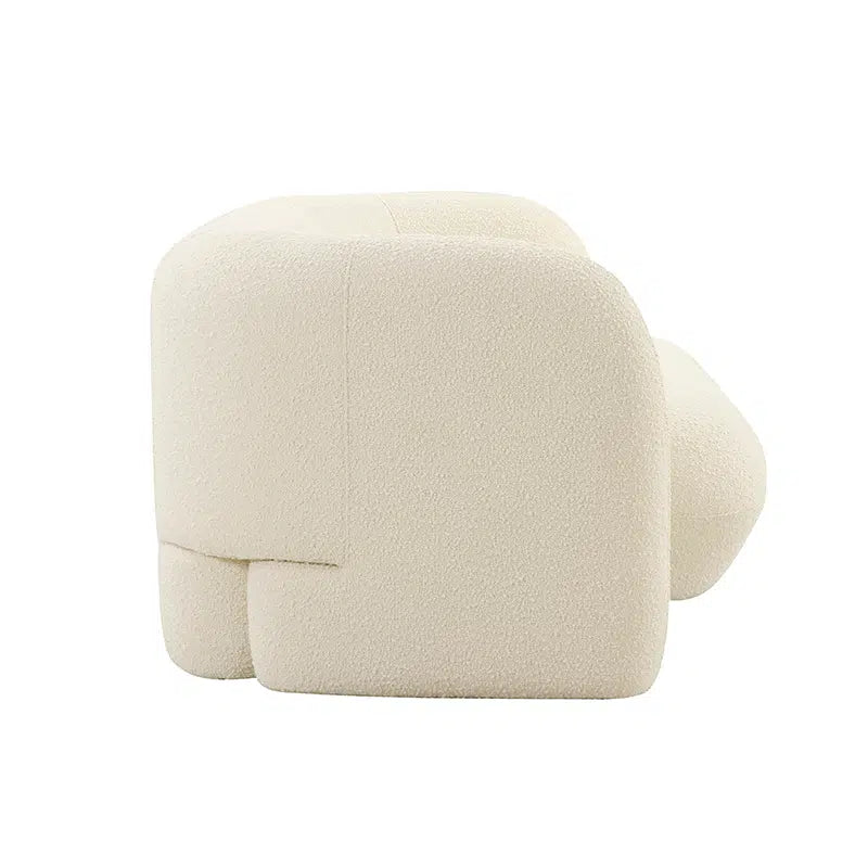 Seattle 3 Seat Sofa - White Boucle