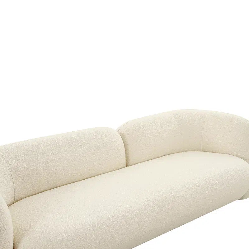 Seattle 3 Seat Sofa - White Boucle