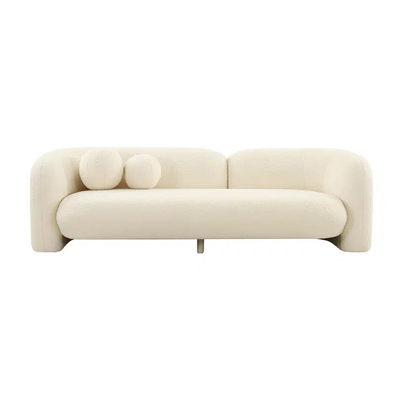 Seattle 3 Seat Sofa - White Boucle