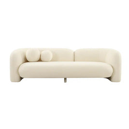 Seattle 3 Seat Sofa - White Boucle