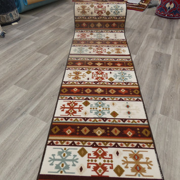 Aztek Design Non Slip Rubber Back Runner 80cm Wide x Cut To Order
