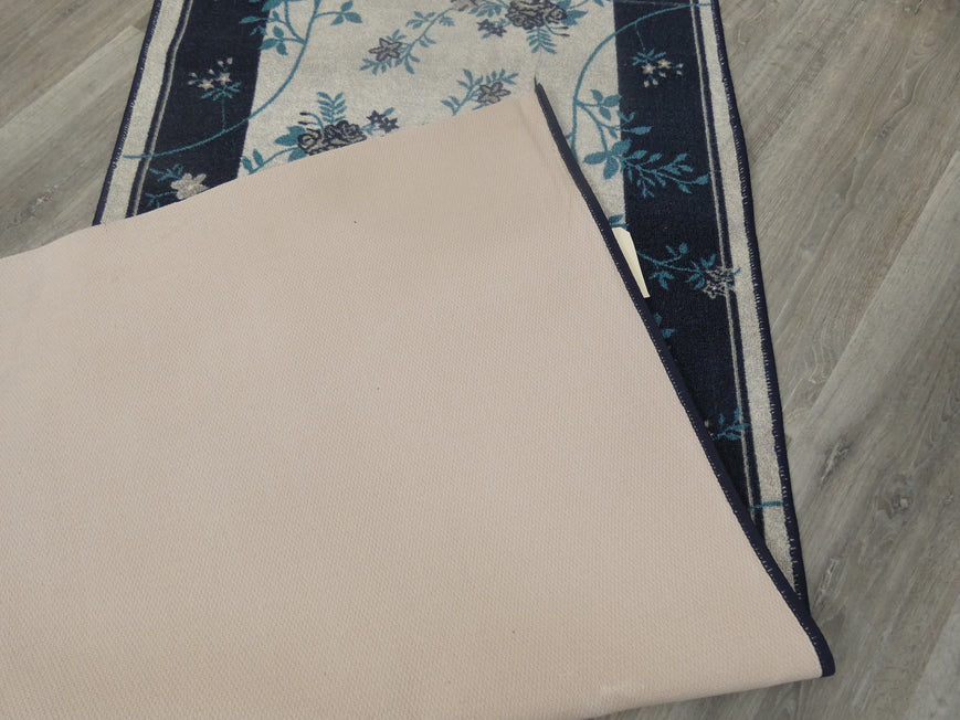 Floral Design Non Slip Rubber Back Runner