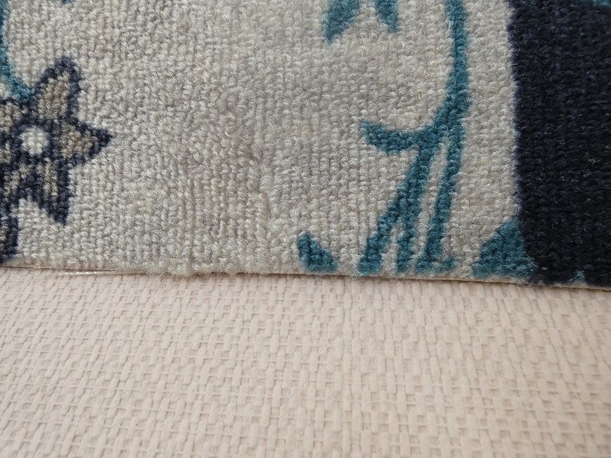 Floral Design Non Slip Rubber Back Runner