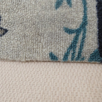 Floral Design Non Slip Rubber Back Runner