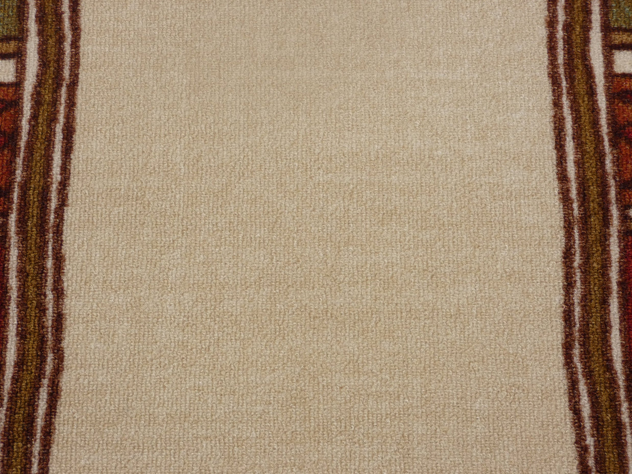 Border Design Non Slip Rubber Back Runner 80cm Wide x Cut To Order