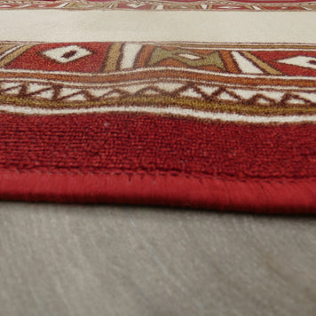 Border Design Non Slip Rubber Back Runner 80cm Wide x Cut To Order