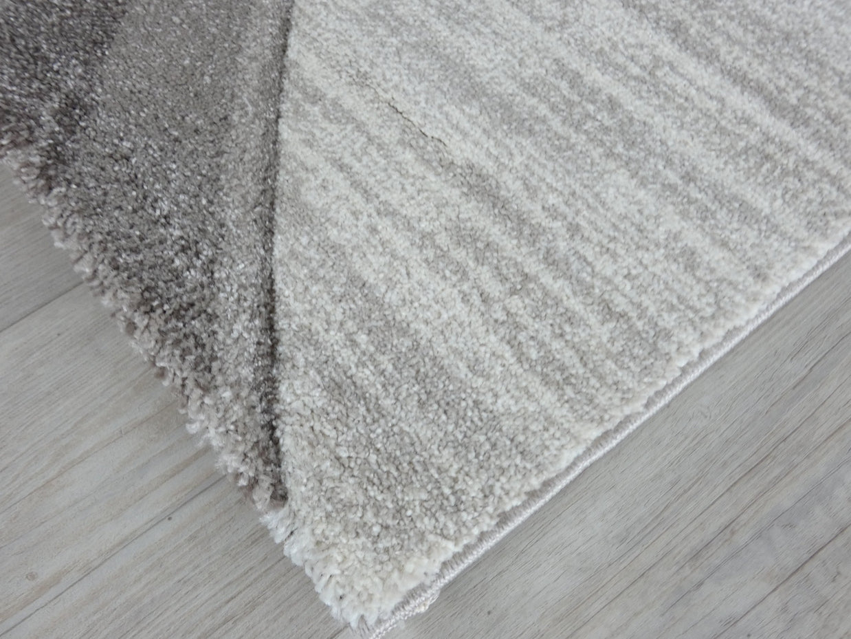 Swirl Abstract Style Aroha Rug in Beige