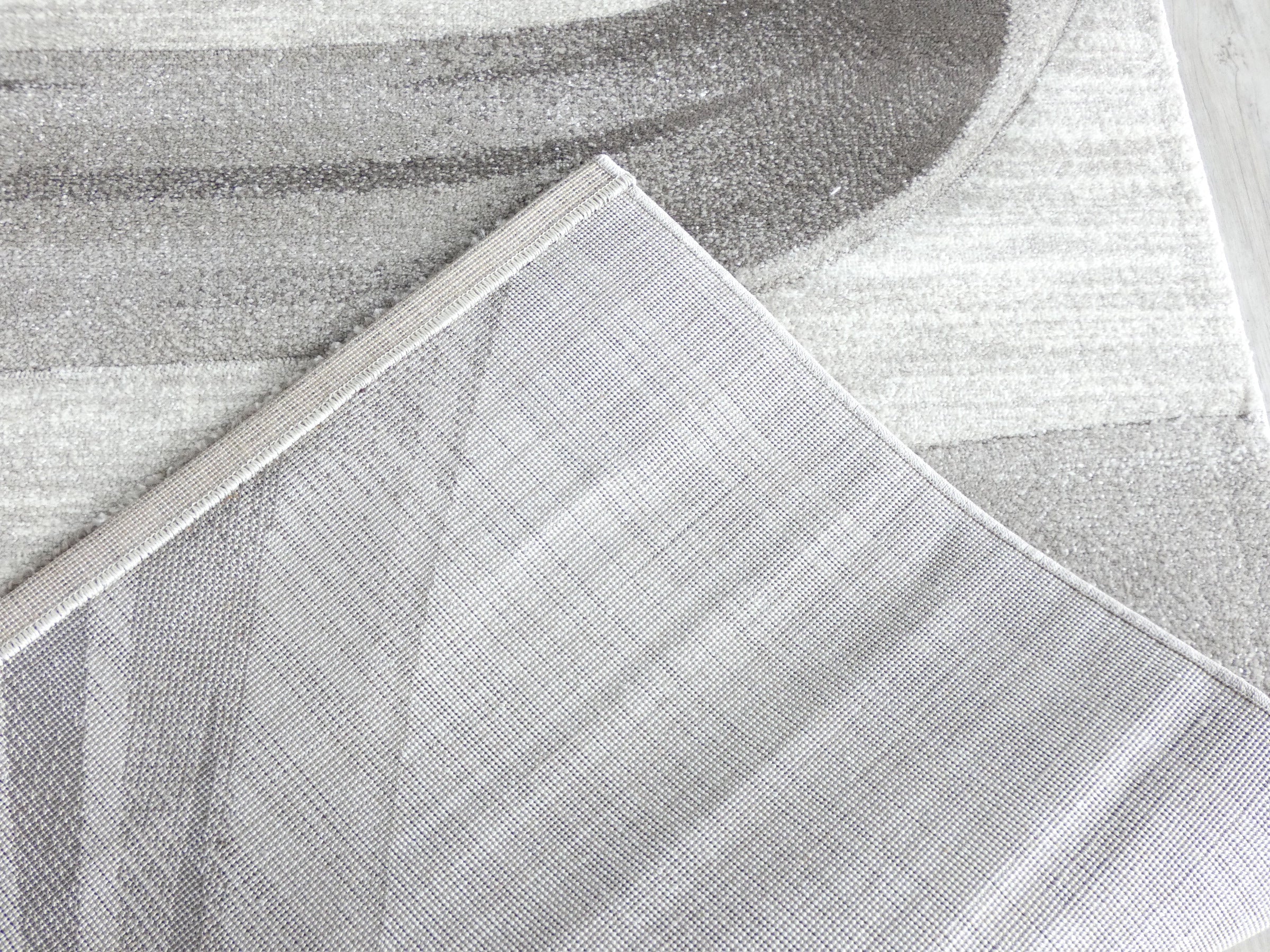 Swirl Abstract Style Aroha Rug in Beige